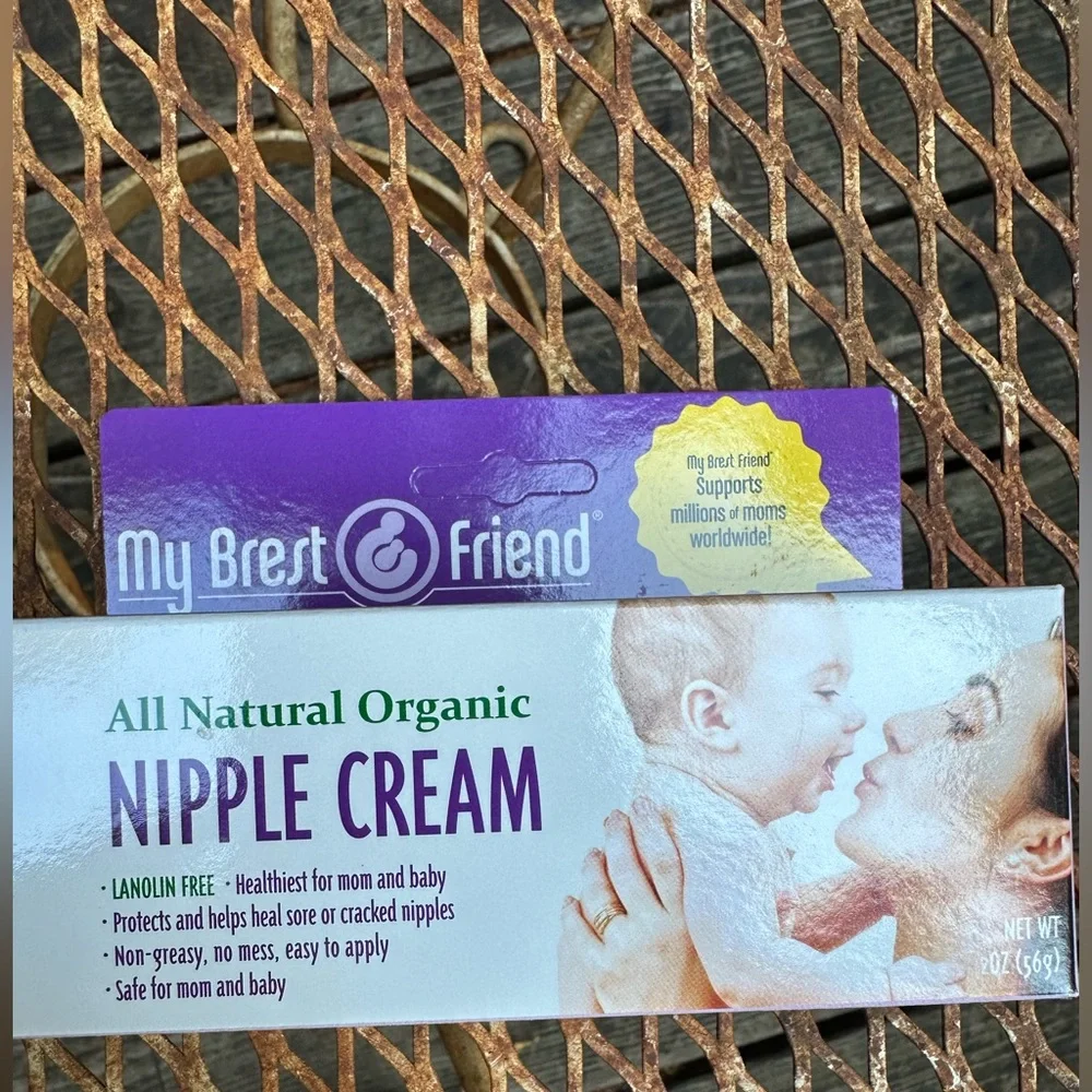 MY BREST FRIEND All Natural Nipple Cream For Breastfeeding (NIB) Lanolin Free